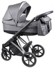 Coletto Craft Wózek Głęboko-Spacerowy 2w1 C-02 Czarno-Srebrna Rama 