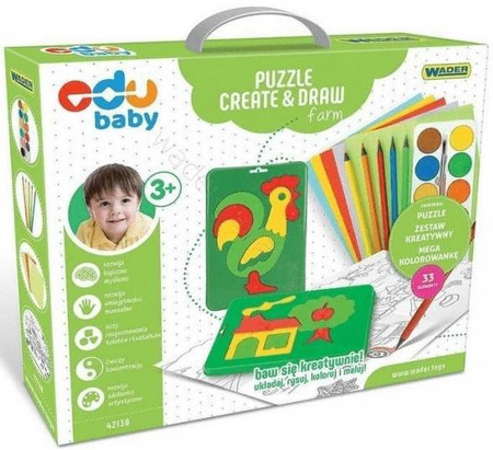 Wader Puzzle Kreatywne Farma Creat & Draw 