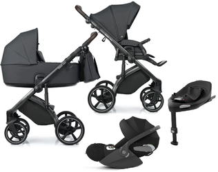 Roan Bass Next Wózek Głęboko-Spacerowy 2w1 + Cybex Cloud T I-Size Plus Fotelik Samochodowy + Baza T