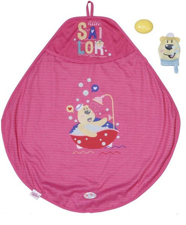 Baby Born Dziewczęcy Zestaw Ręczników Kąpielowych z Kapturem Dla Lalki