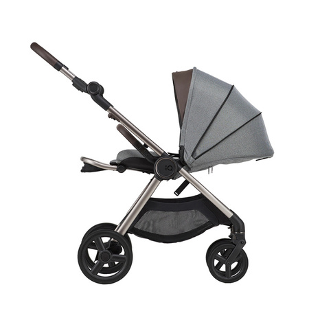 Anex IQ Premium New Transfarmation Wózek Głęboko-Spacerowy Pure + Cybex Aton B2 i-Size Fotelik Samochodowy 0-13kg + Baza One Volcano Black