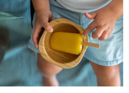 Eco Rascals Miseczka Bambusowa z Przyssawką i Łyżeczką  Żółty