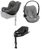 Cybex Sirona G I-Size Fotelik 0-20kg Plus Lava Grey + Cybex Cloud G I - Size Fotelik Stone Grey Plus 0-13kg + Cybex Baza G Black	
