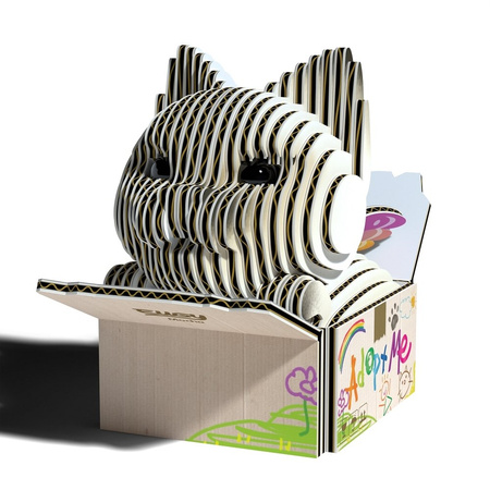 Eugy Eko 3D Układanka Kotek Syjamski Mocha