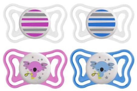 Chicco PhysioForma Light Smoczek Uspokajający Silikonowy Lumi 2 szt. 6-16m 