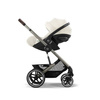 Cybex Balios S Lux 2.0 Wózek Głęboko-Spacerowy Seashell Beige + Cloud G I-Size Fotelik Samochodowy 0-13kg + Osłony Przeciwdeszczowe + Adaptery