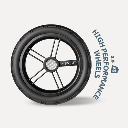 Mast Swiss Design M4x Plus Wózek Spacerowy Koła HP Dark Grey