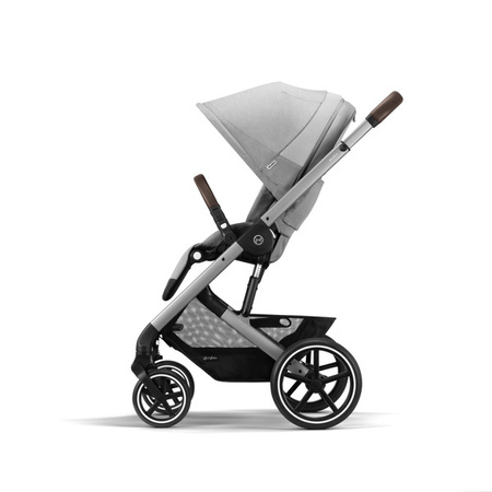 Cybex Balios S Lux Wózek Głęboko-Spacerowy + Cloud G I-Size Fotelik Samochodowy 0-13kg + Adaptery Lava Grey