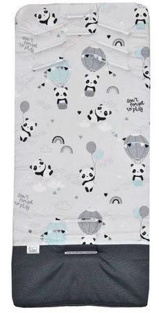 Podkładka Do Wózka Memory Pd-04 Panda/Turkus