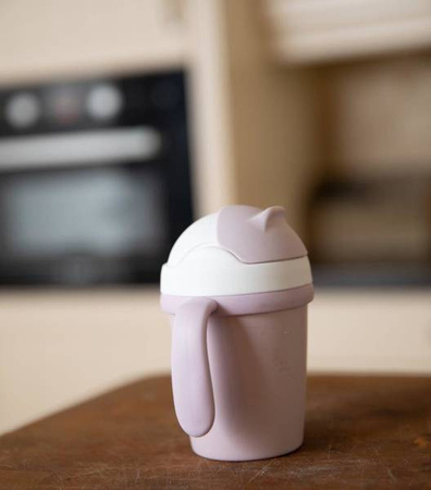 Bo Jungle Kubek do Picia ze Słomką BioPlastik CPLA Pink 