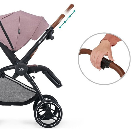 Kinderkraft Evolution Wózek Spacerowy + Cocoon mauvelous pink