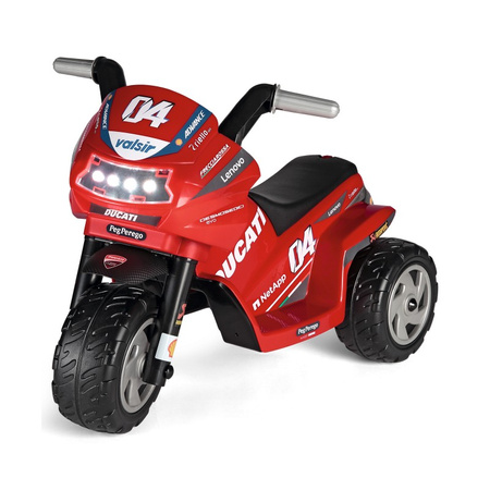 PegPerego Mini Ducati Evo Motor Trójkołowy Od 1 Roku na Akumulator 6V