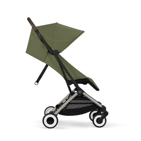 Cybex Orfeo Wózek Spacerowy Rama Taupe Moss Green 2025 + Cybex Pałąk