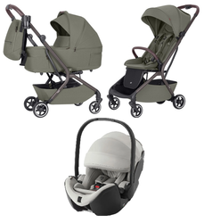 Carrello Magia CRL-6555 Wózek Głęboko-Spacerowy 2w1 + Britax Romer Baby-Safe Pro Fotelik Samochodowy 0-13kg