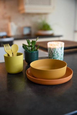 Bo Jungle Zestaw Naczyń BioPlastik CPLA Ochre