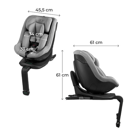 Kinderkraft I-Guard Air Flow Fotelik Samochodowy 0-18kg Grey