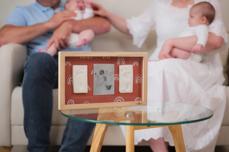 Petit Artichaut Ramka Na Dwa Odciski I Zdjęcie Tęcza