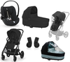 Cybex Balios S Lux 2.0 Wózek Głęboko-Spacerowy Moon Black + Cloud G I-Size Fotelik Samochodowy 0-13kg + Osłony Przeciwdeszczowe + Adaptery