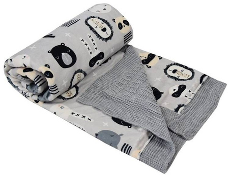 Kocyk Dzianinowy PLE-25   PLE-25 Zwierzęta Maski