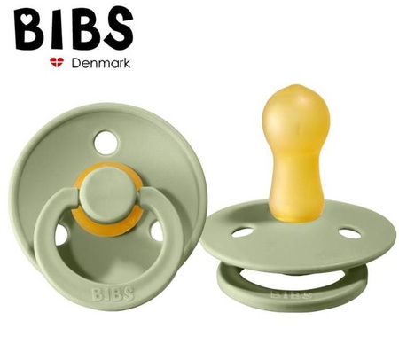 Bibs Colour Smoczek Uspokajający Kauczuk Hevea r. S 0m+Sage