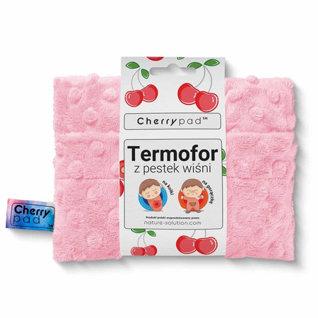 Cherrypad Minky Termofor z Pestek Wiśni Jasny Róż