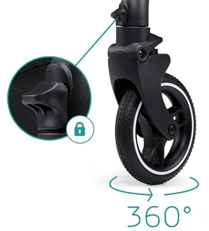 Kinderkraft Evolution Wózek Spacerowy + Cocoon  Midnight Green