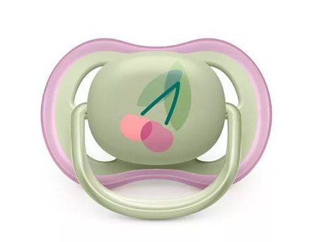 Avent Ultra Air  Smoczek Uspokajający 0-6m Air Girl Deco