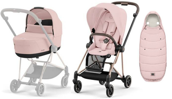 Cybex Mios 3.0 Wózek Głęboko-Spacerowy Peach Pink + Cybex Platinum Śpiworek Gratis