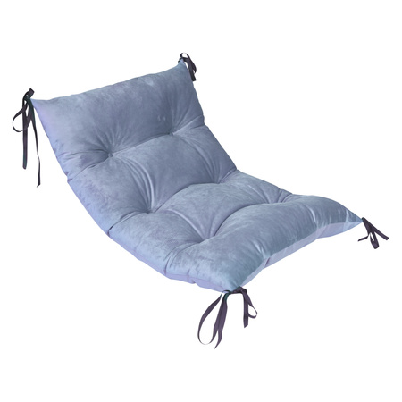 GUGI Bujak Drewniany Montessori Mały M + Poduszka Welurowa Grafit 