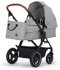 Kinderkraft B-Tour Wózek Głęboko-Spacerowy + Fotelik 0-13 kg Zestaw 3w1 Light Grey