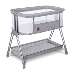 Lionelo Luna Łóżeczko Dostawne Grey Concrete