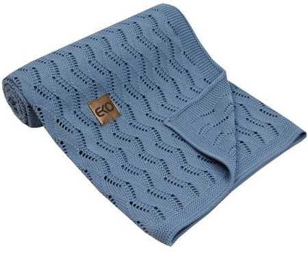 Kocyk Dzianinowy Bambusowy PLE-77 Jeans