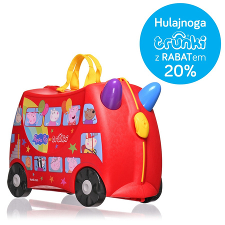 Trunki Jeżdżąca Walizeczka Świnka Peppa