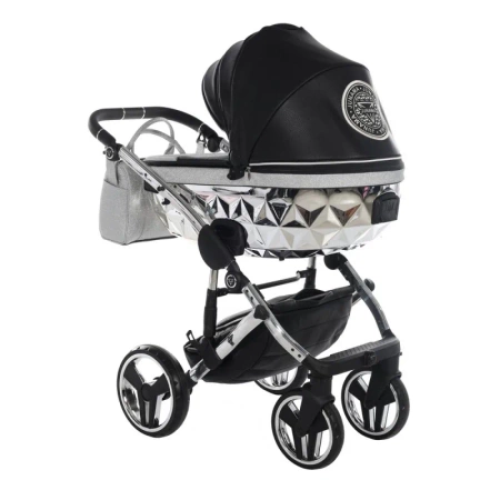 Tako Handcraft Glitter Wózek Głęboko-Spacerowy 03 Black/Silver