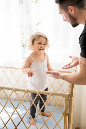 Poofi Prześcieradło Organic&Color 70x140 Dusty Blue PF 641