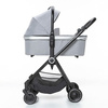 Espiro Galaxy Wózek Głęboko-Spacerowy + Gondola Una + Adaptery Zestaw 2w1 07 Gray Center + Graphite Street