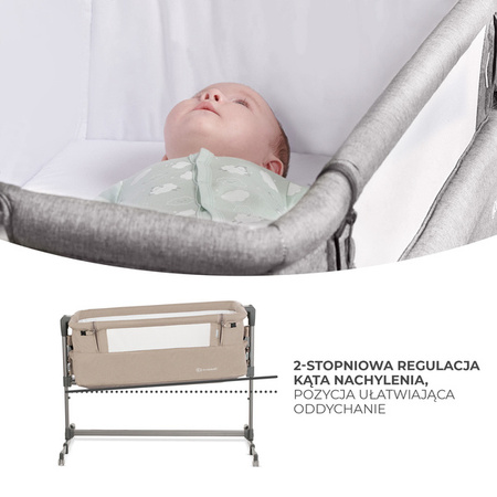 Kinderkraft Neste Up Łóżeczko Dostawne Beige