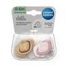 Canpol Babies Silikonowy Smoczek Symetryczny Light Touch Gold 18msc 2 szt 22/666_pin