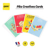 OPPI Kreatywny zestaw konstrukcyjny mały Piks Small 24  el. + Zestaw 24 kart kreatywnych 3+