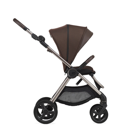 Anex IQ Premium New Transfarmation Wózek Głęboko-Spacerowy Teddy + Cybex Aton B2 i-Size Fotelik Samochodowy 0-13kg + Baza One Volcano Black	