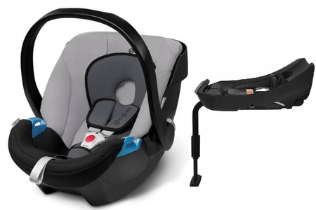 Cybex Aton Fotelik Samochodowy 0-13 kg Gray Rabbit + Cybex Baza 2 do Fotelików Aton