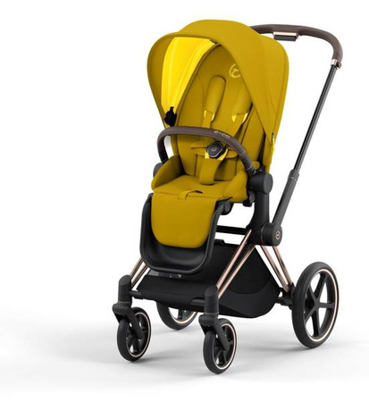 [OUTLET] Cybex Priam 4.0 Mustard Yellow - stelaż Chrome Black