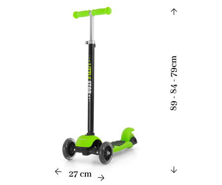 Milly Mally Scooter Little Star Hulajnoga Dziecięca Green