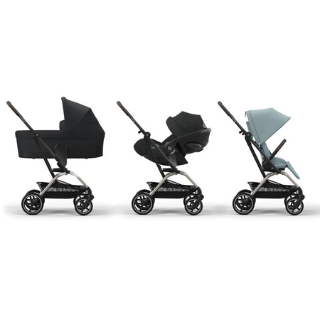 [OUTLET] Cybex Eezy S Twist Plus 2 Wózek Spacerowy Rama Taupe Stormy Blue 2024