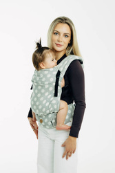 LennyLamb Nosidełko LennyLight Z Tkaniny Żakardowej 100% Bawełna, Rozmiar Standard - Polka Dots Plop