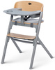 Kinderkraft Livy Krzesełko Do Karmienia + Calmee Bujaczek Brązowy Oak