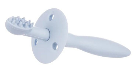 Canpol babies silikonowa szczoteczka- gryzaczek z ogranicznikiem 51/500_blu Niebieski