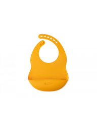 Ecorascals Śliniak Silikonowy Supermiękki Mustard