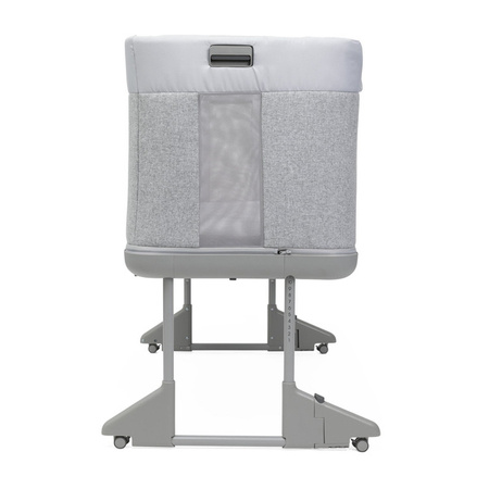 Chicco Next2Me Forever Łóżeczko Dostawne 3w1 do 22kg Ash Grey + Prześcieradło 2szt Pink Pois