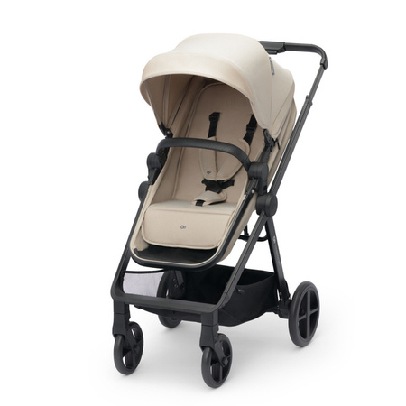 Kinderkraft Newly Wózek Wielofunkcyjny 3w1 Wózek Głęboko-Spacerowy + Fotelik Samochodowy 0-13kg + Adaptery Sand Beige